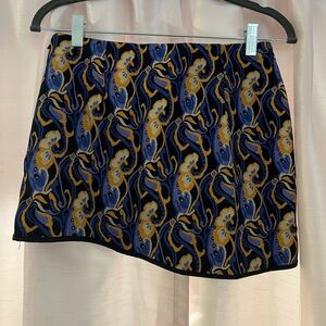 Asymmetrical patterned Zara skirt XS